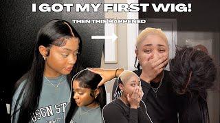 I GOT MY FIRST WIG! | First wig install gone wrong...