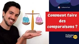 Les comparaisons (plus, moins, aussi, autant) - cours de français