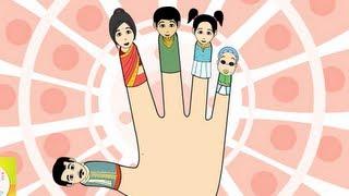 The Finger Family (Indian Family) Nursery Rhyme | Cartoon Animation Songs For Children