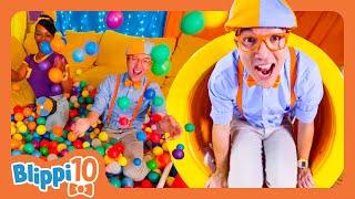 Blippi’s Top 10 Moments in Indoor Playgrounds! - Blippi's Top 10 | Educational Videos for Kids