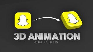 3D Logo animation in alight motion 