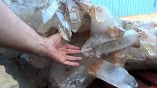 Mining a Gigantic Arkansas Quartz Cluster!  (Extended Footage)