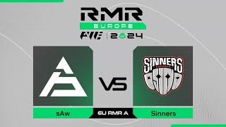 sAw проти Sinners | PWE CS2 EU RMR A 2024