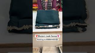 ️Western Look Sarees  पैठणी  Karbharin Silk Sarees Collection | Booking no 8308414222