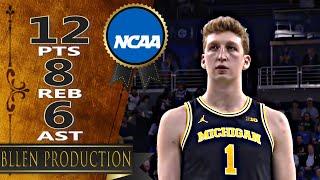 7'0" Point Center! Danny Wolf - 12 Pts Full Highlights｜Michigan Wolverines vs UCLA Bruins｜2025.01.07