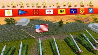 Modern US ARMY Beach Defense VS 10 MILLION MEDIEVAL ARMY!? - UEBS 2: Ultimate Epic Battle Simulator