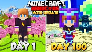 I Survived 100 Days in Minecraft's VOTE Update