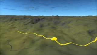 Glymur Waterfall Trail Terrain Video