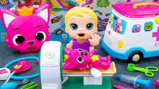 90 Minutes Pinkfong Ambulance Play Set Satisfying ASMR , Doctor Toys Unboxing  Lana Unboxing Toys