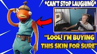 Tfue Reacts To The *NEW* FISHSTICK SKIN AND DECIDES TO BUY IT!