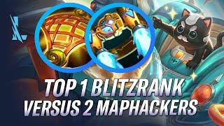 TOP 1 BLITZCRANK VERSUS 2 MAPHACKERS! NO WAY THIS HAPPENED | RiftGuides | WildRift