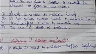 what is maintenance under Hindu law? maintenance of wife according to Hindu law?#legal #upsc #ballb