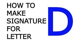 D | Letter D signature | How to make signature of d | Signature style of my name | D billions