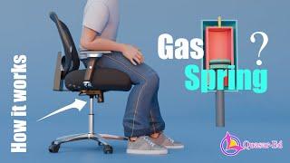 How an Office Chair Gas Lift Works | 3D Animated Explainer