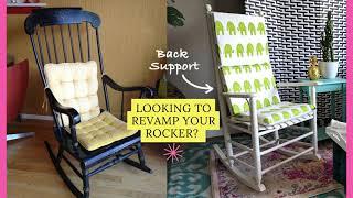 Upgrade Your Rocking Chair with the Best Cushions! Angled Back Support, Vibrant Designs, and More!