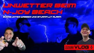  Unwetter beim N-JOY Beach ️ Bühne unter Wasser und Sturmflut Alarm! - twocolors VLOG