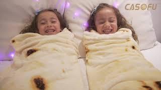 【CASOFU】The Best Gift: Very Funny Burrito Blanket, Wrap Kids, Pets,  Lovers Into A Burrito