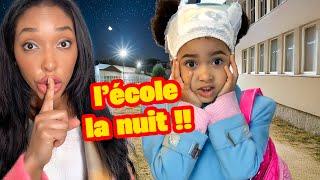 PRANK : Elle va À L'ÉCOLE la NUIT pour la fête de la COUCHE !!