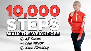 10000 STEPS WALKING WORKOUT ABS FOCUSED | 10K Steps Challenge! 1 Hour Fat Burning Endurance