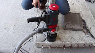 AGP【DM62 Dry Diamond Core Drill Motor】Drilling in Reinforced Concrete and Upside-down Drilling