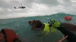 Coast Guard rescues man and dog during Hurricane Helene