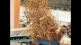 How to shredding and downsizing tangled scrap steel rebar With Dual Shaft Shredder