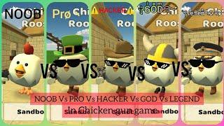 AD TECH- NOOB VS PRO VS HACKER VS GOD VS LEGEND in Chicken gun game