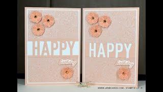 No.545 - Positive & Negative HAPPY - JanB UK Stampin' Up! Independent Demonstrator