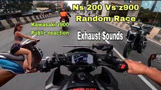 Public reactions on kawasaki z900 / Kawasaki z900 exhaust sound  #z900reaction