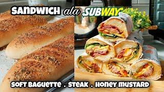 JAJANAN HITS YANG BLM ADA DI KOTAKU!! RESEP LENGKAP PEMBUATAN SANDWICH ALA SUBWAY!!