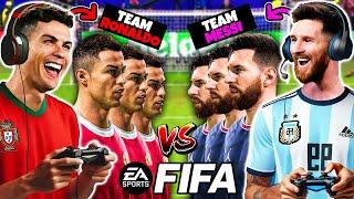 Ronaldo & Messi playing FIFA - Full Team of RONALDO vs MESSI