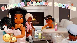 SUMMER CLEANING ROUTINE! *Preparing for bck 2 school* | BERRY AVENUE ROLEPLAY! *Roblox Roleplay*