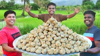 CHICKE MOMOS | Yummy Chicken Momos Recipe | Steamed Momos Cooking In Village