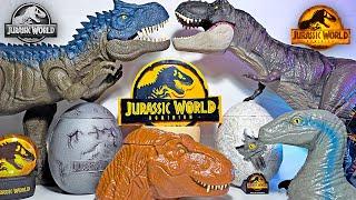 HATCHING 200 JURASSIC WORLD MINI DINOSAURS TOYS! Indominus Rex, Indoraptor, T-Rex, Giganotosaurus