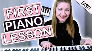 How To Play Piano - EASY First Piano Lesson!