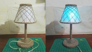 How To Make Table Lamp.Simple And Easy Craft