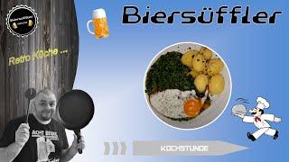 Biersüfflers Kochstunde 53 - Salzkartoffeln mit Spinat und Spiegelei