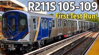 ⁴ᴷ⁶⁰ New Staten Island Railway R211S Cars 105-109 on their First Test Run!