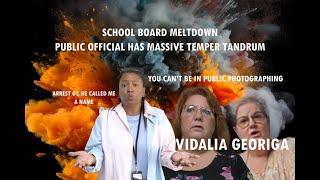 Arrest Him, He Called Me a Name | School Board Has Meltdown | Vadalia, Georgia