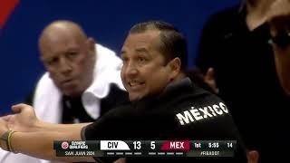 Mexico vs Costa de Marfil - Preolímpico de básquetbol - 04 julio 2024