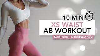 10 MIN XS WAIST WORKOUT | Slim Waist & Trained Abs | Eylem Abaci