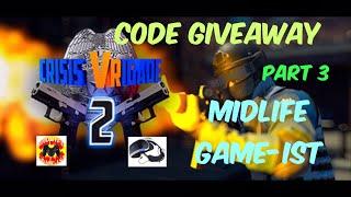 Midlife Game-ist Live. Crisis VRigade 2. PSVR. CODE GIVEAWAY