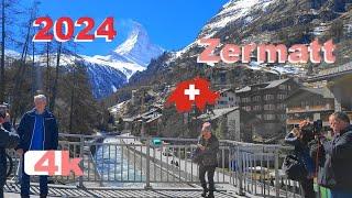  - 2024 - Winter - SWITZERLAND Suiza ZERMATT  Part 12 MONTREUX Walking Tour beautiful villages  