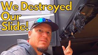 How to Fix RV Slide Out Problems | Replacing Slide Ski | RV Slide Out Adjustment Fulltime RV Living!