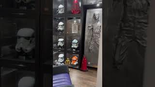 My secret Star Wars room behind a bookshelf! #secretroom