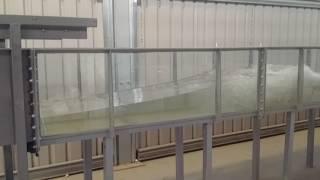 Piston wave maker on teaching flume