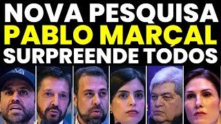 NOVA PESQUISA PREFEITURA SP 2024 MOSTRA PABLO MARÇAL, BOULOS, RICARDO NUNES E DATENA