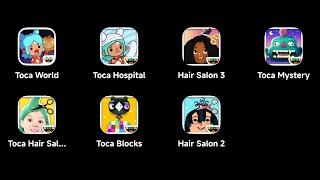 Toca Boca Android: Toca Boca : World,Toca Life Hospital,Hair Salon 3,Mystery House,Hair Salon Me