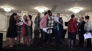 The JESPY House Glee Club singing "All Star"