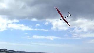 LS1 large RC glider slope soaring at Vallda Sandö